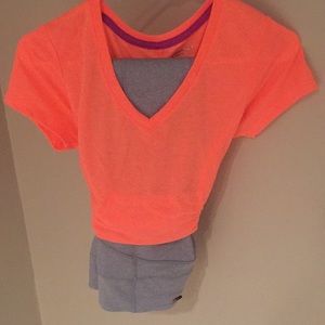 T-shirt and Matching Capri Workout Wear